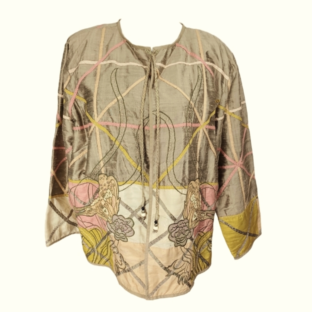ALLURE SILK JACKET SIZE 2X  WT